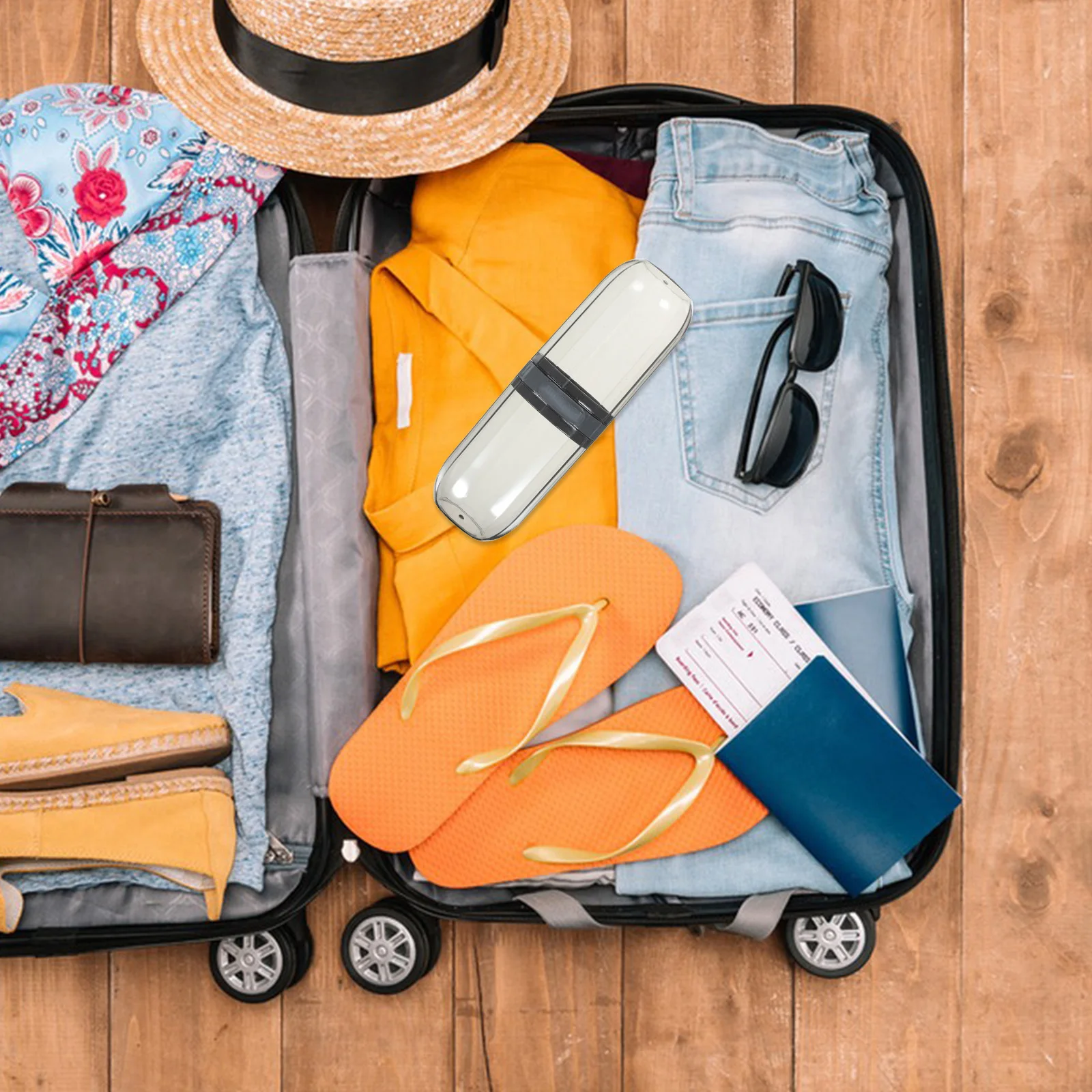 حقيبة فرشاة أسنان محمولة للسفر، منظم خفيف الوزن للاستخدام المنزلي والمدرسة في الهواء الطلق، حامل فرشاة أسنان للسفر #1