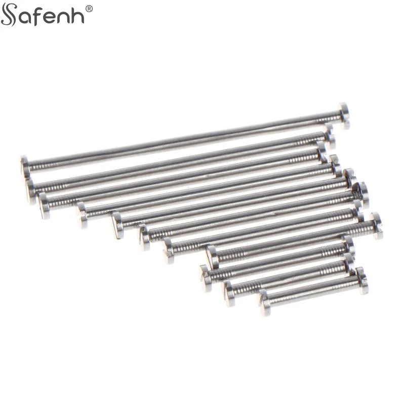Watch Band T-bar 1.2MM Thick Steel Watch Case Lug Link T-bar With Stud Screw 2.5mm Cap For Tungsten Steel Ceramic Watch Bracelet