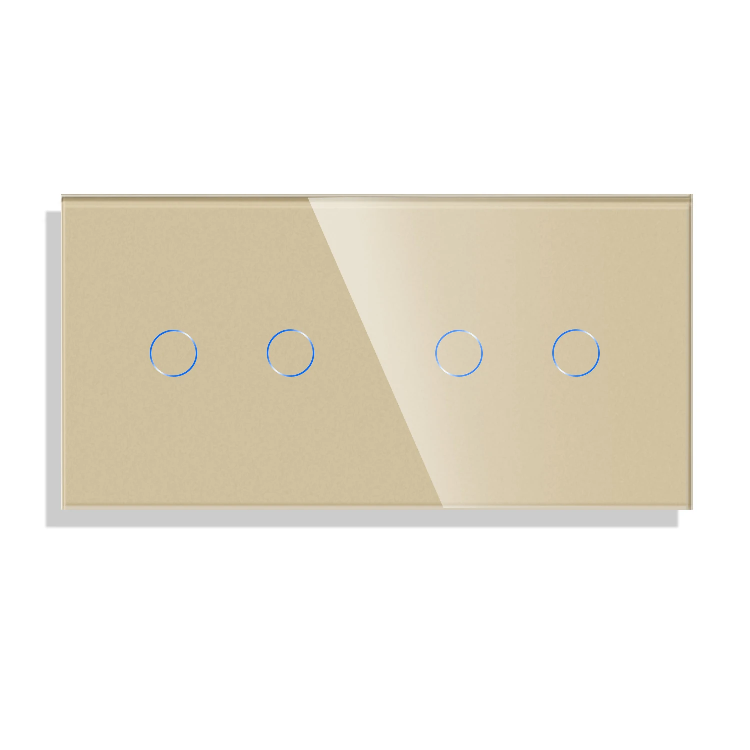 Bingoelec 4Gang 1way Wifi Control Light Sensor Switch Wall Touch Switch Crystal Class Panel Fashion Smart Switch Work With Tuya