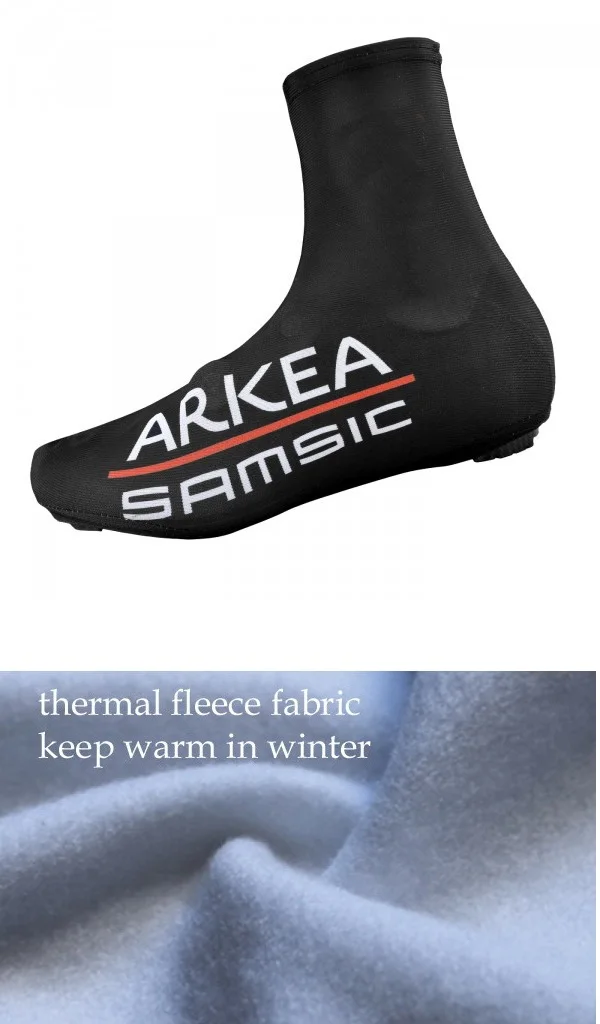 

WINTER FLEECE THERMAL 2021 ARKEA SAMSIC TEAMBLACK Cycling Shoe Cover Sneaker Overshoes Road Bicycle Bike MTB Shoe Cover