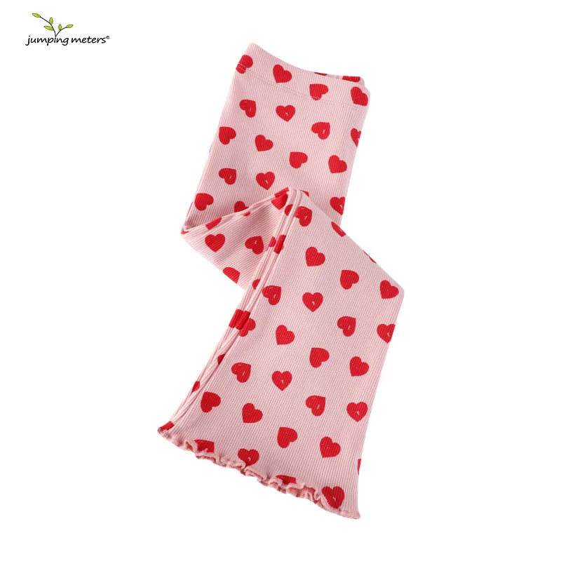 

Jumping Meters 2-7T Hearts Boot Cut Girls Leggings Pants Hot Selling Fashion Full Length Pencil Pants Autumn Kids Trousers
