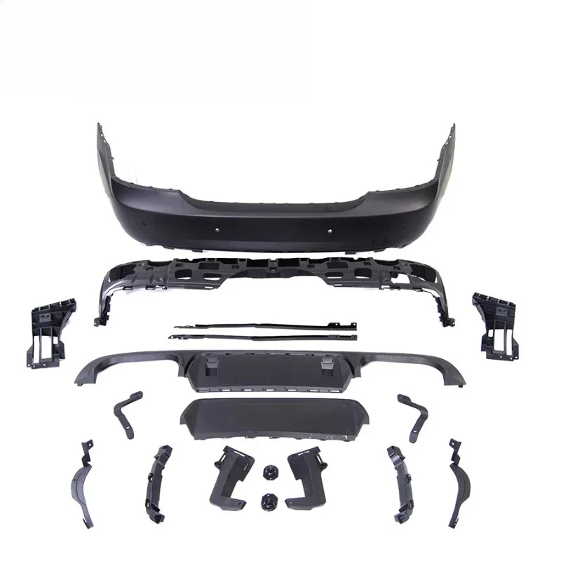S Class W221 S63 Style Body Kits for W211 Car Bumper Side Skirt Exhaust Tip PP Material Upgrade Body Kit Parts 6
