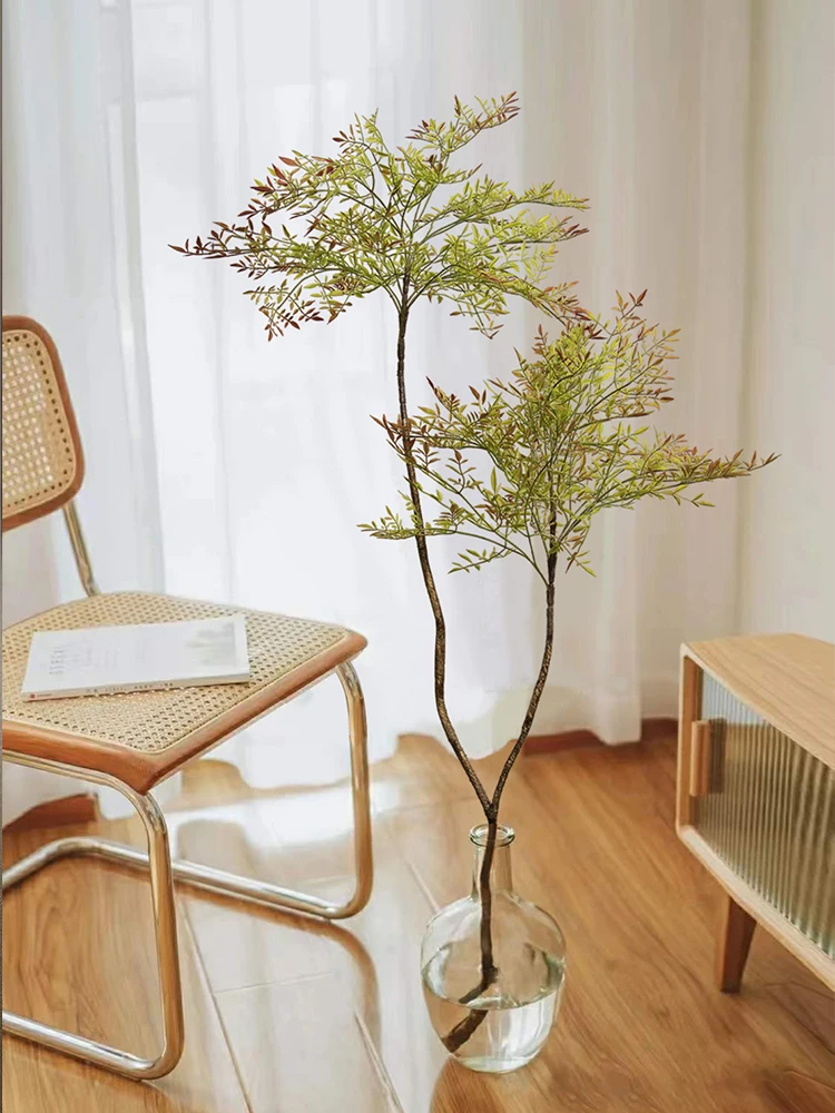 

Искусственное растение в горшке большого размера для гостиной: бамбук «Южное Небо», декор в скандинавском стиле, цветочная композиция