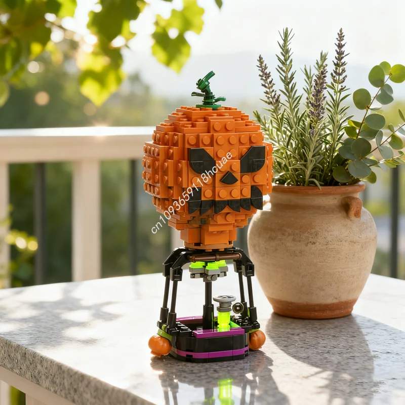 

209pcs MOC Spooky Hot Air Balloon Halloween Model Building Toy Blocks Construction Assemble Idea Christmas Gift Education Brick