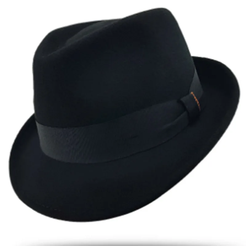 Woolen Cowboy Hat Bowknot Men's Jazz Top Hat Hot Sale In Europe And America Autumn And Winter Hat