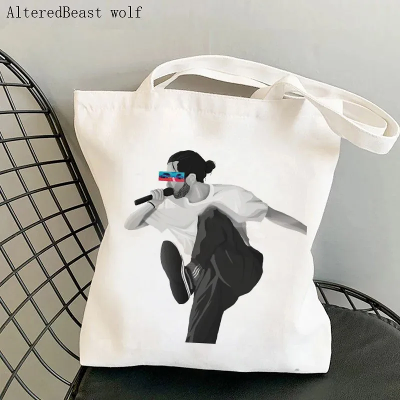 Women Shopper Fantastic Mr Fox Printed Tote Bag women Harajuku shopper handbag girl Shoulder shopping bag Lady Canvas Bag