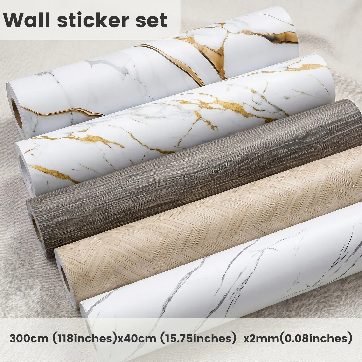 

1 Roll Scratch-Resistant Lightweight Peel & Stick Marble Wall Moistureproof IXPE Foam sticker, Self-Adhesive for bedroom Kitchen