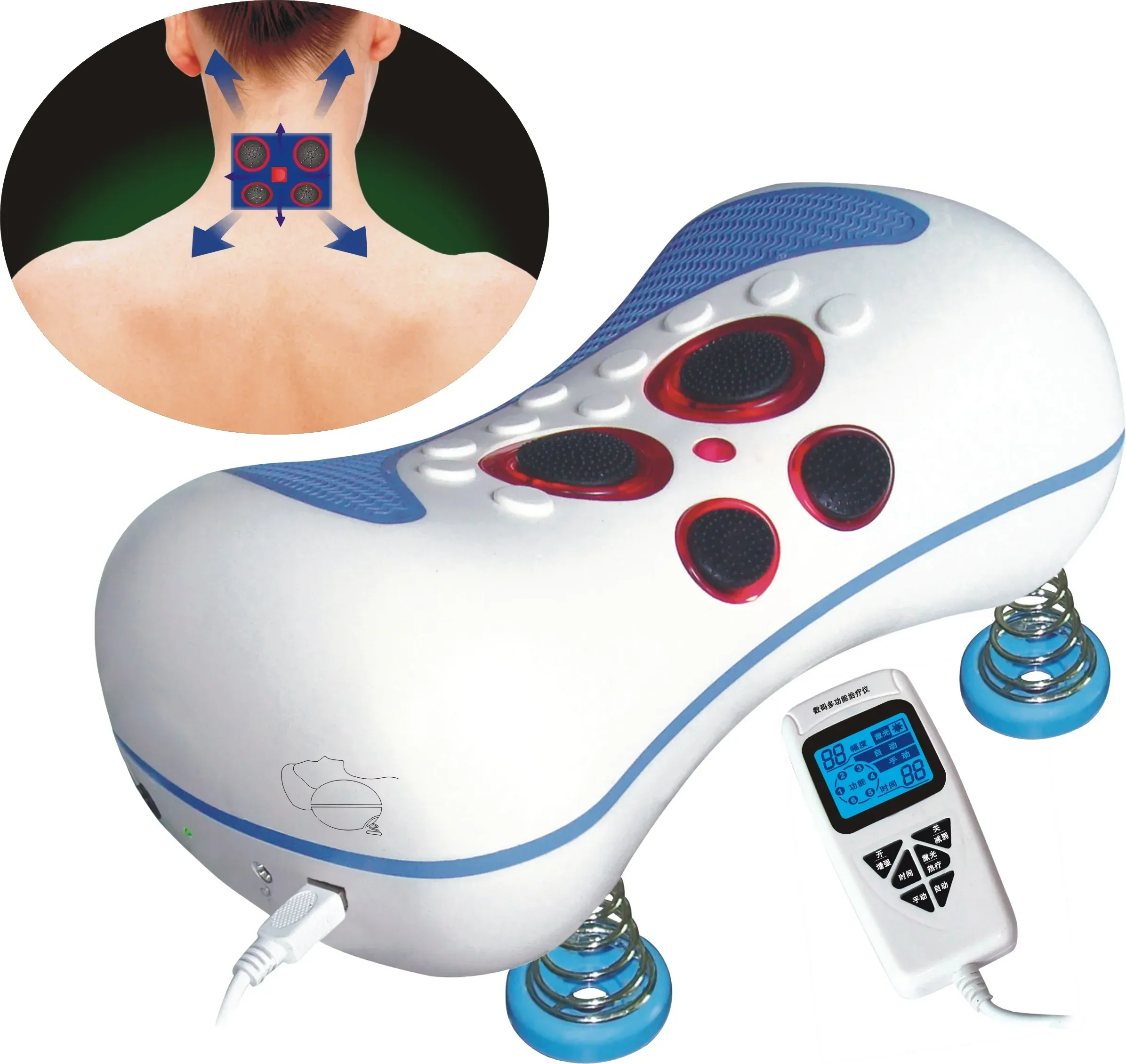 2025/معدات العلاج الطبيعي وسادة تدليك الرقبة الساخنة بالاهتزاز الكهربائي #3