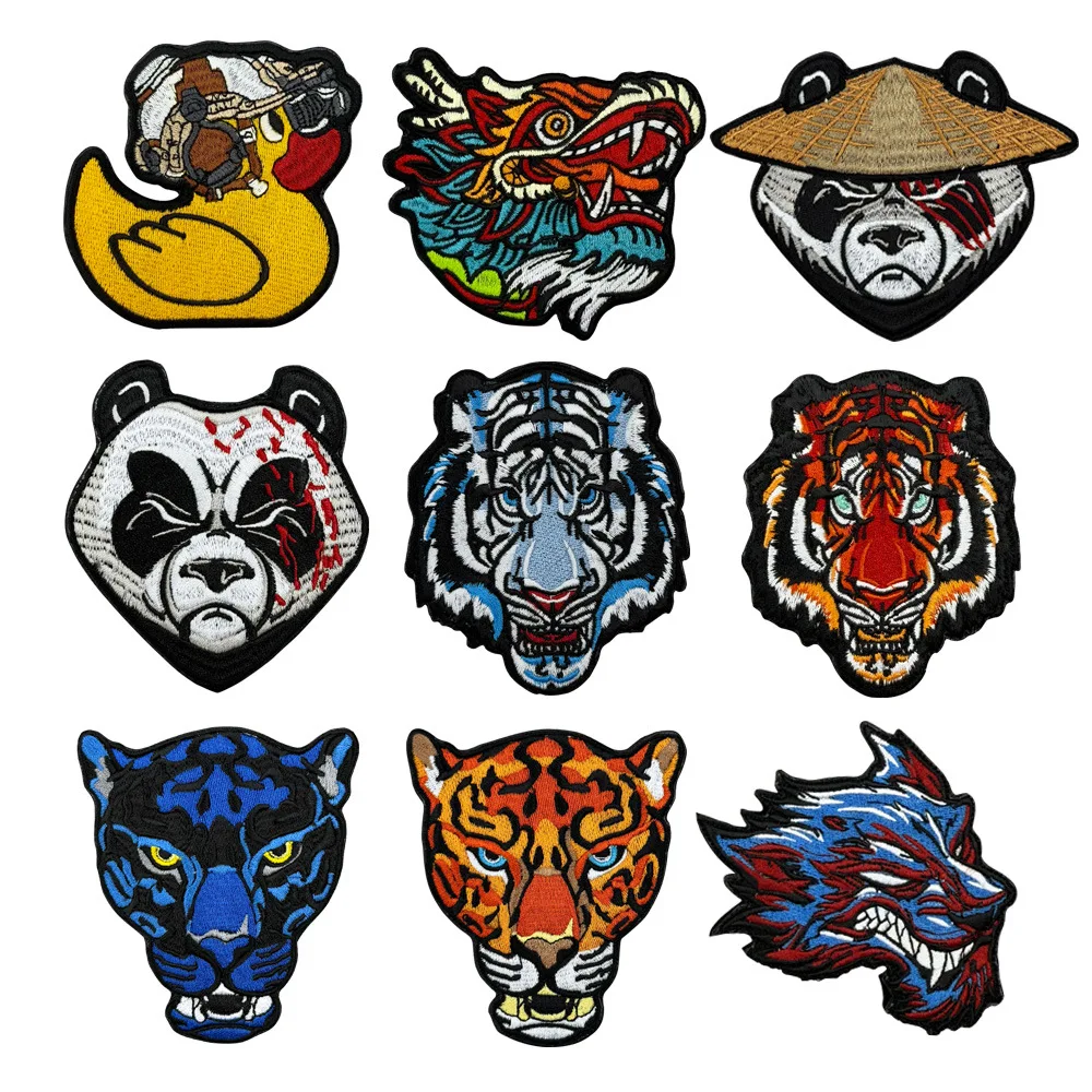 Parche táctico bordado tigre de la selva para mochila MOLLE