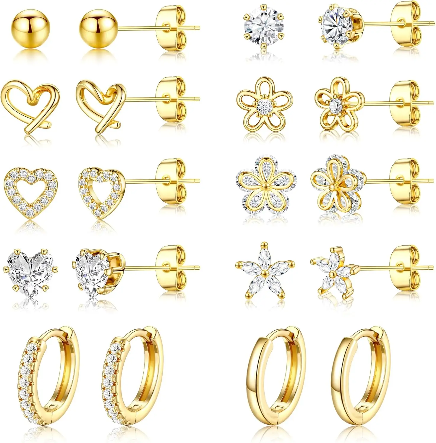 Small Gold Stud Ear…