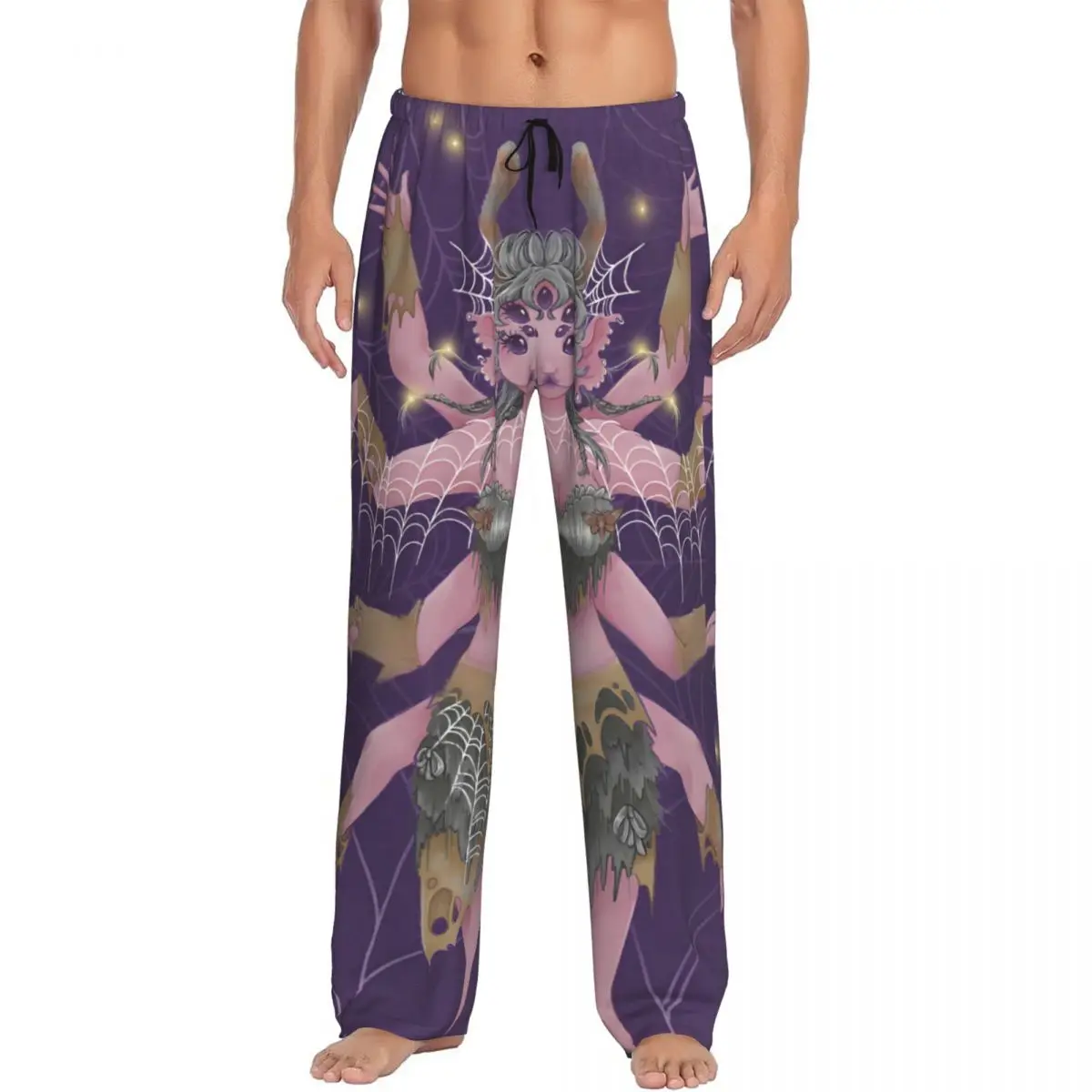 

Custom Printed Martinez Melanie Pajama Pants Men Sleep Sleepwear Bottoms with Pockets