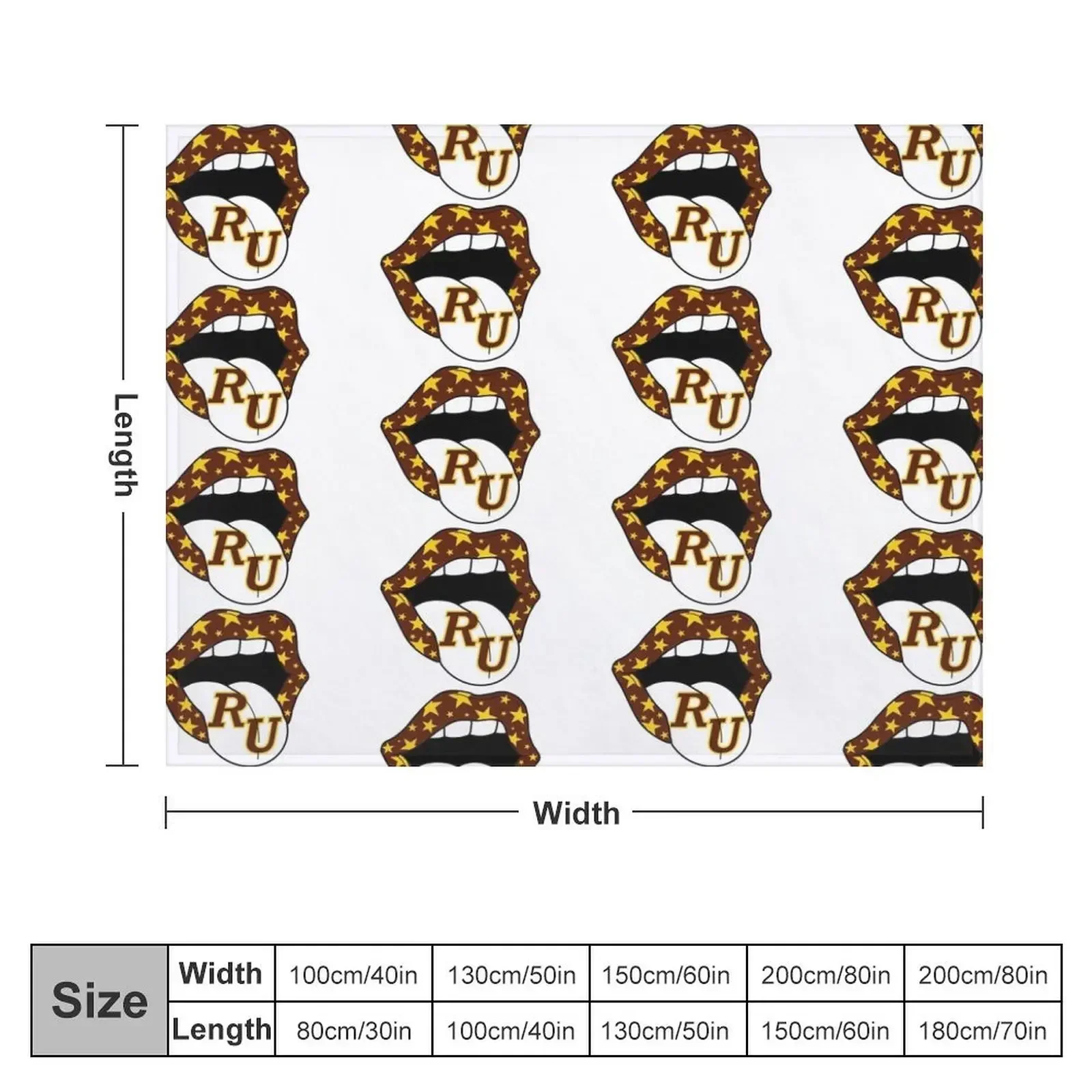 Rowan universidade lance cobertor lençóis infantis cobertores