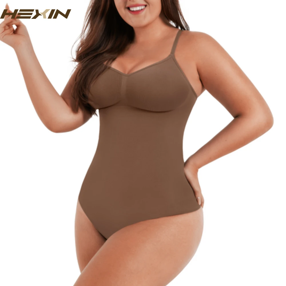 

220124 Seamless Shapewear Thong Bodysuit