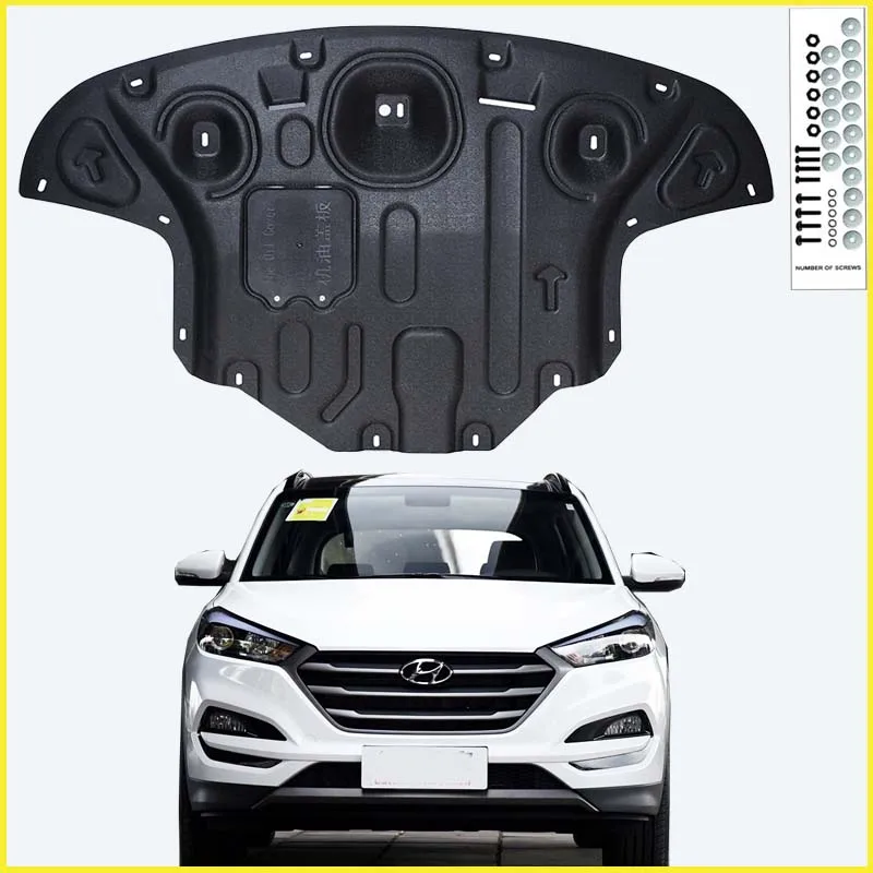 For Hyundai Tucson 2015-2020 Black Under Engine Guard Plate Splash Shield Mud Fender Cover Mudguard Protector