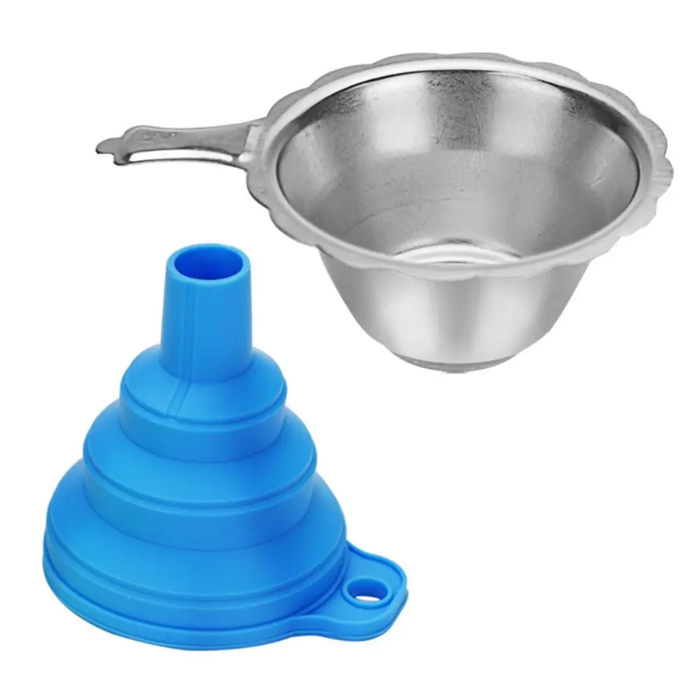 

High-quality Folding Easy to Use Collapsible 3D Printer Resin Filter Silicone Funnel 3D Printer Accessories