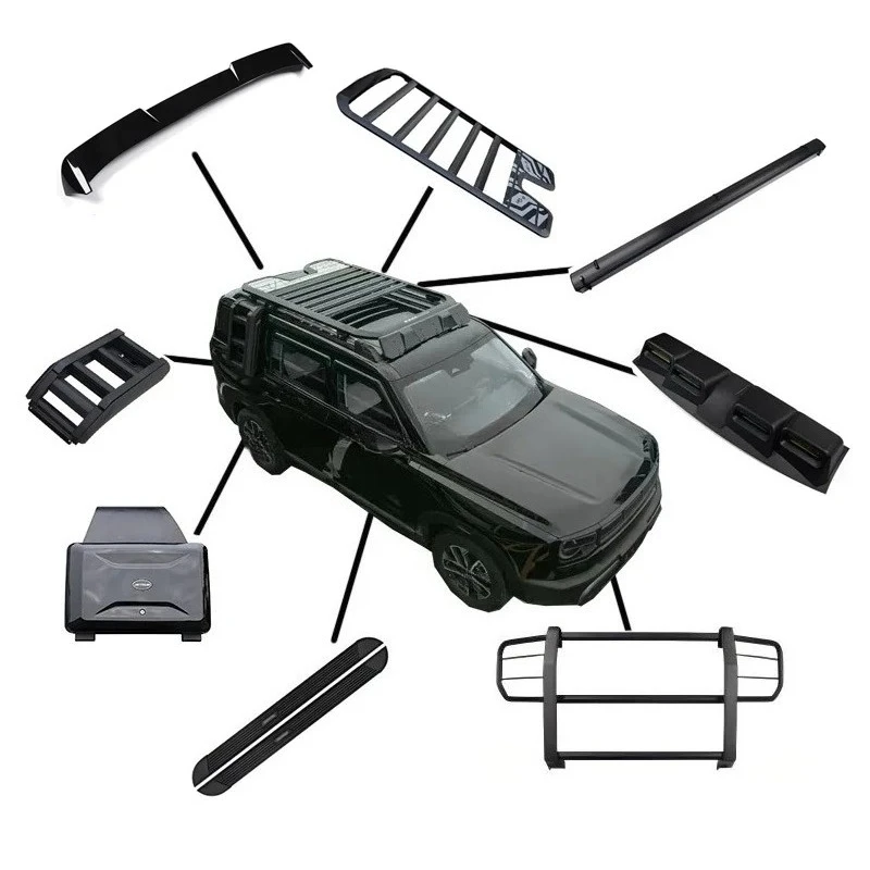 For Baic Bj30 B30E Dune Accessories Bj30 B30E Racks Ladder On Car Side Storage Box Roof Rack Suv