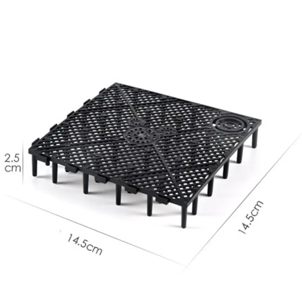 Plastic Fish Tank Bottom Filter Plate Jack Up Fish Tank Accessories Grid Plate Filter Bottom Tray Filtration