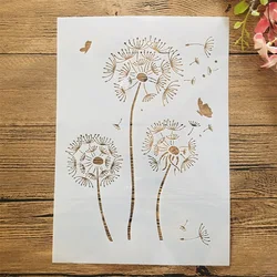 A4 29*21cm Dandelion DIY Layering Stencils Wall Painting Scrapbook Coloring Embossing Album Decorative Template
