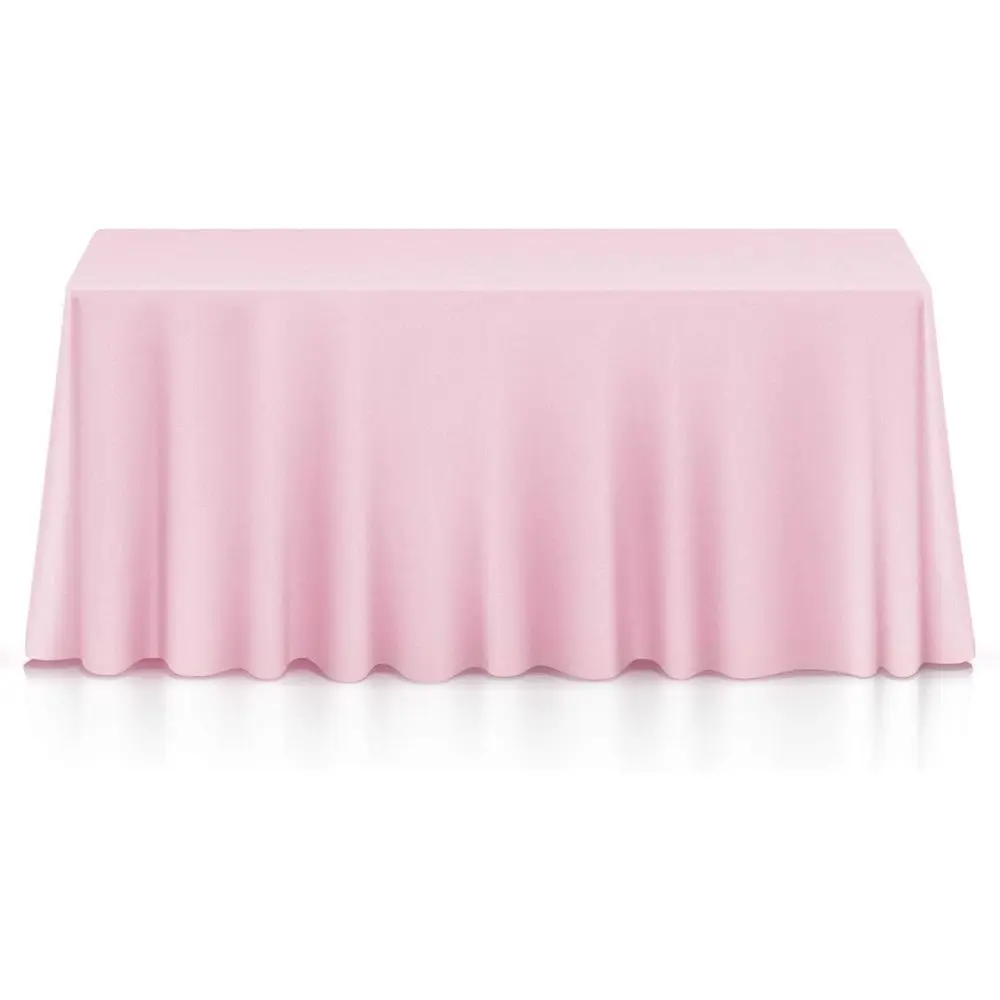 

Набор из 10 прямоугольных скатертей 90 x 156 дюймов, моющаяся скатерть из полиэстеровой ткани для обеденных столов, ресторанов, свадеб - P