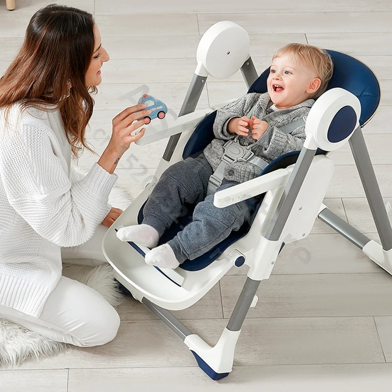 Silla de comedor portátil plegable para bebé, mesa y silla de comedor ajustable para niños