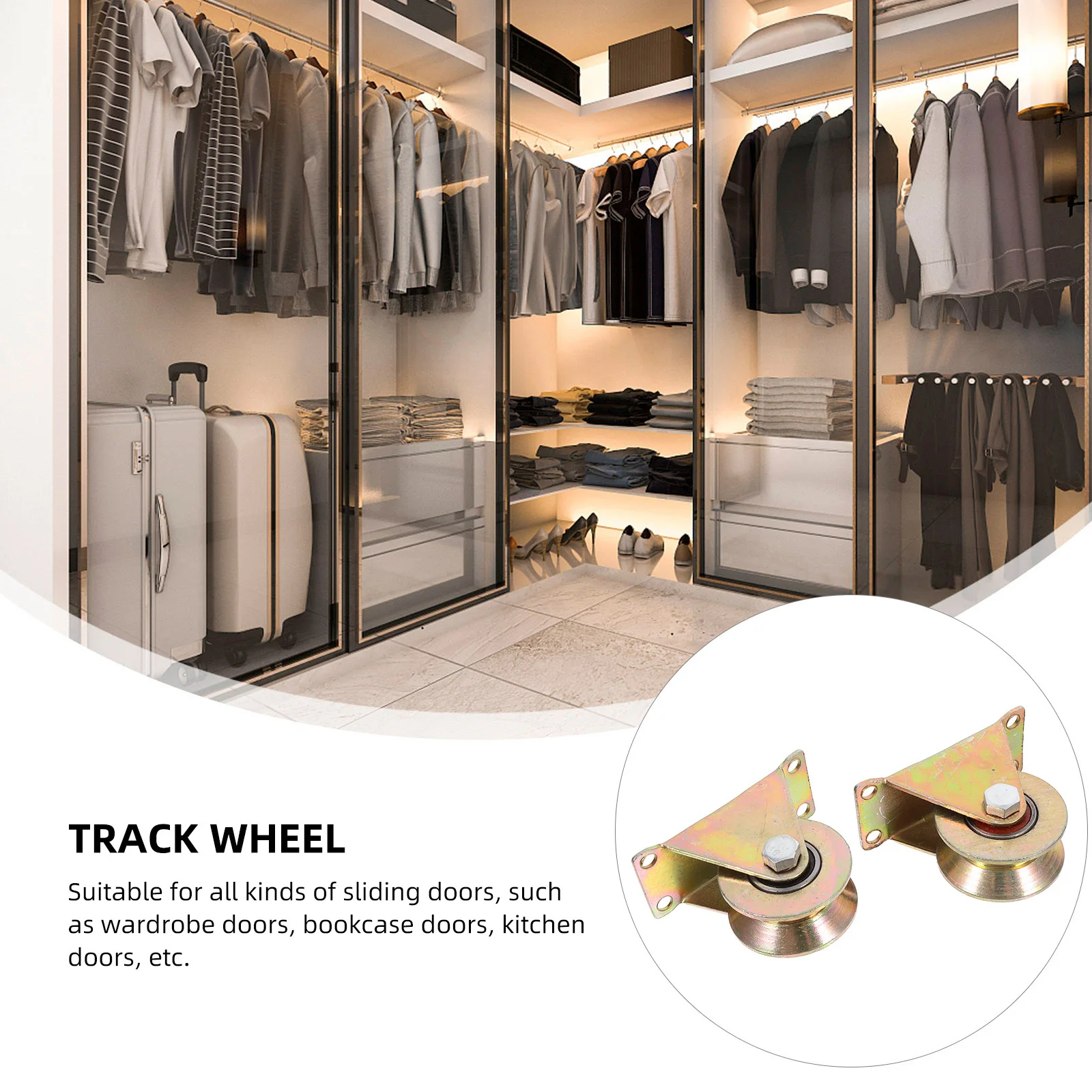 

2pcs Ceiling Mount 2.5 Inch Wire Rope Block Lifting Pulley For Sliding Door Track Wheel Heavy Duty Cable Pulley Bearing Trolley