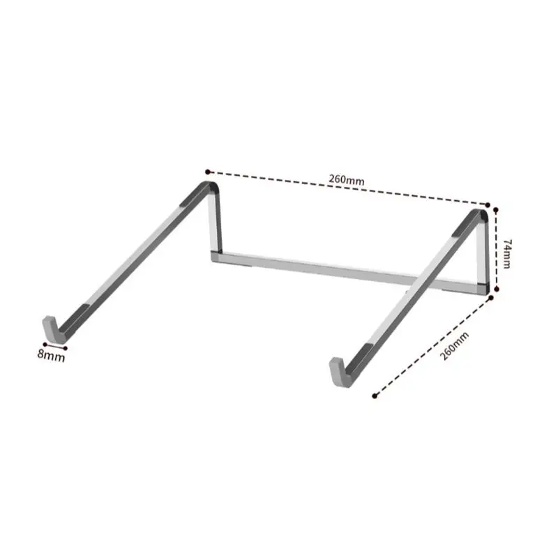 Aluminum Ergonomic Foldable Portable Desktop Holder Adjustable New Laptop Stand Notebook Heatsink Riser Bracket