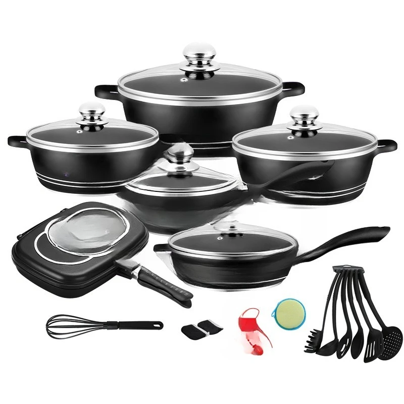 

Aluminum pan 23-piece set Household kitchen non-stick