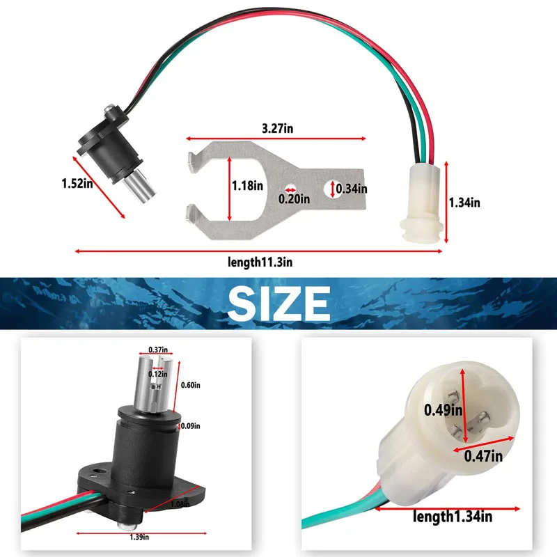 22314183 873531 22312137 Tilt Trim Sender Sensor Kit Potentiometer Fit for Volvo Penta SternDrives: AD/DP/SX/EF/by/LK/KAD/TAMD