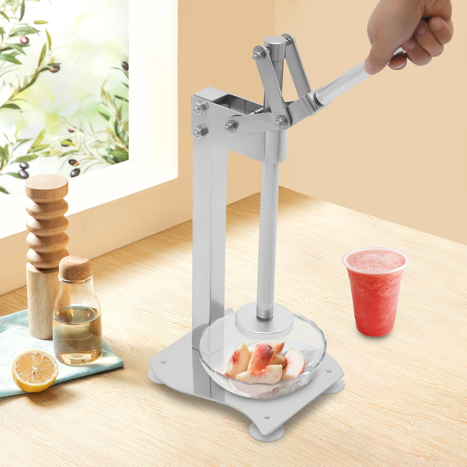 

Stainless Steel Manual Juicer ,Lime Squeezer, Hand Press Juicer for Citrus Fruits, Durable Manual Citrus Juicer for Home Bar