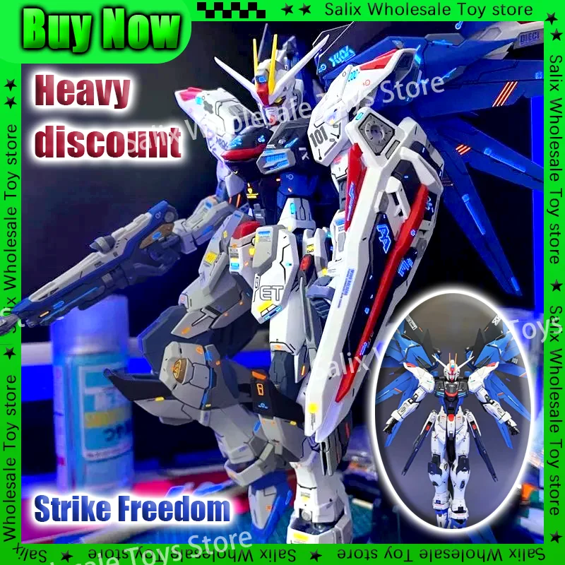 Bandai Action Strike Freedom Mecha Figure Mg Astray Red Frame Hg Gdm Figurine Collectible Assembly Model Decoration Customized