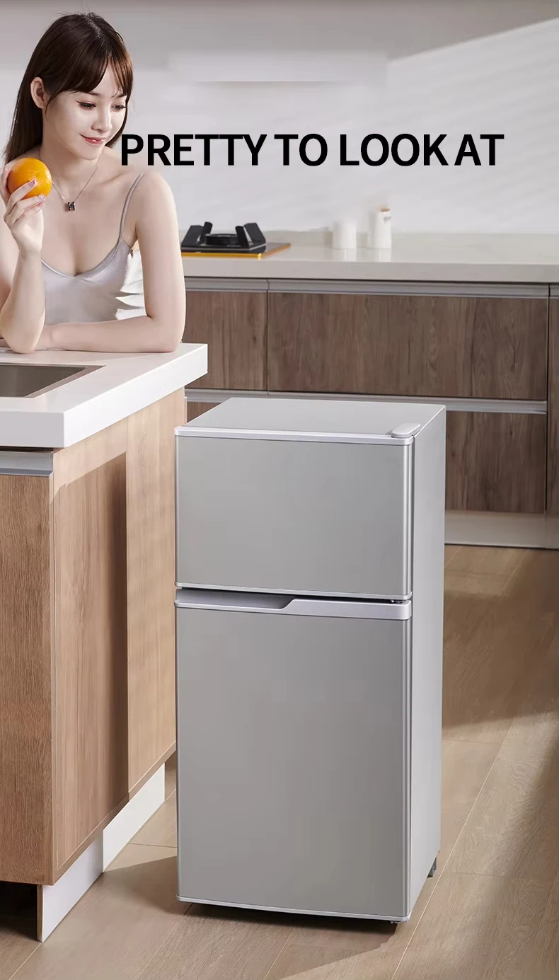 BCD-158W モダンなスタイルの両開きドアボトムフリーザー冷蔵庫ホット販売大容量家庭用ユニット電気霜なし屋外