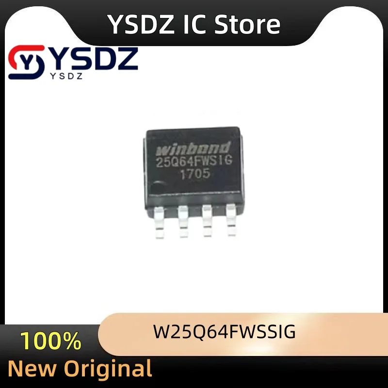 5 piezas W25Q64FWSSIG/W25Q64FWSIG 25Q64FWSSIG/25Q64FWSIG 25Q64FW SOP-8 Chip de memoria Flash para electrónica