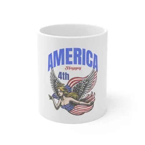 

USA Flag Mugs, 4th of July Mug, Big USA Mug, USA Comfort Colors Mug