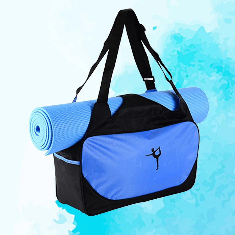 Yoga Bag Portable Large Capacity Waterproof Travel Shoulder Bag Removable Straps Carrying Handbag for Gym Sports Hiking