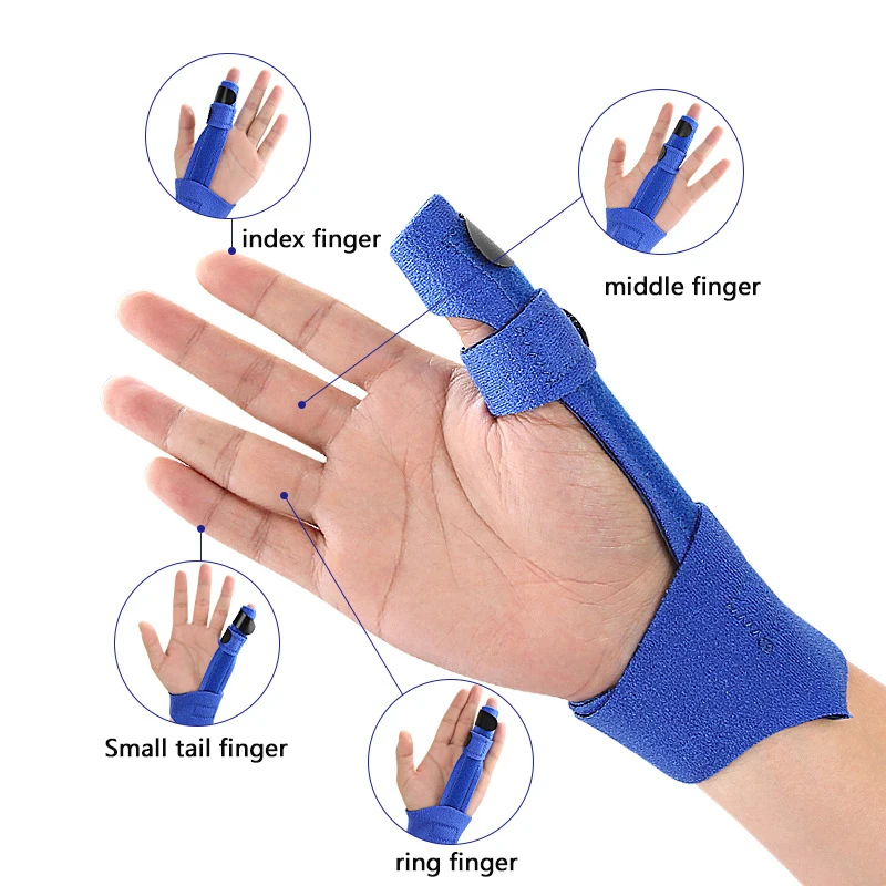 1PCS Finger Splint Brace Thumb Care Adjustable Support Stabilizer Built-in Aluminum Alloy Fix Arthritis Pain Relief Health Care