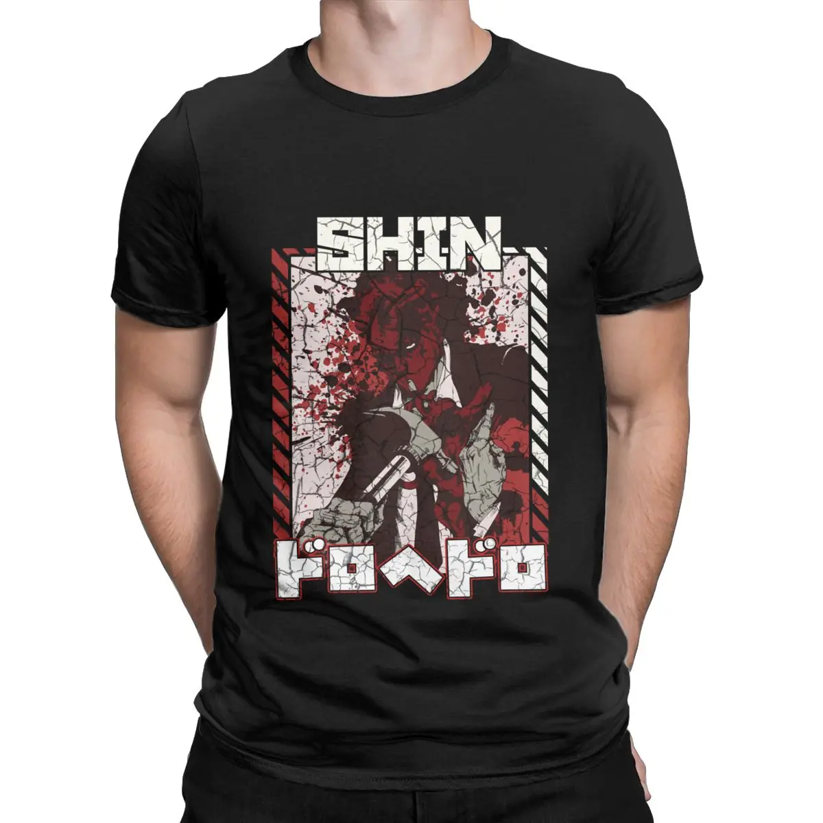 

Dorohedoro Anime T Shirt for Men 100% cotton printed T Shirts plus size Short Sleeve Crew Neck T-Shirts Gift Idea Clothes