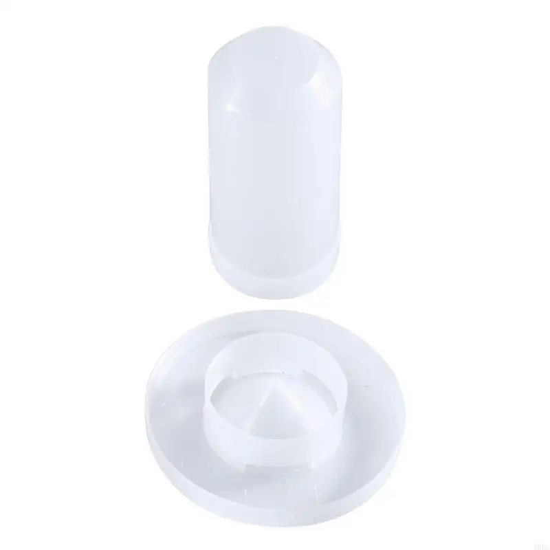 B0KC Chicken Poultry Transparent Design Feed Bucket Outdoor Practical Bird Feeder