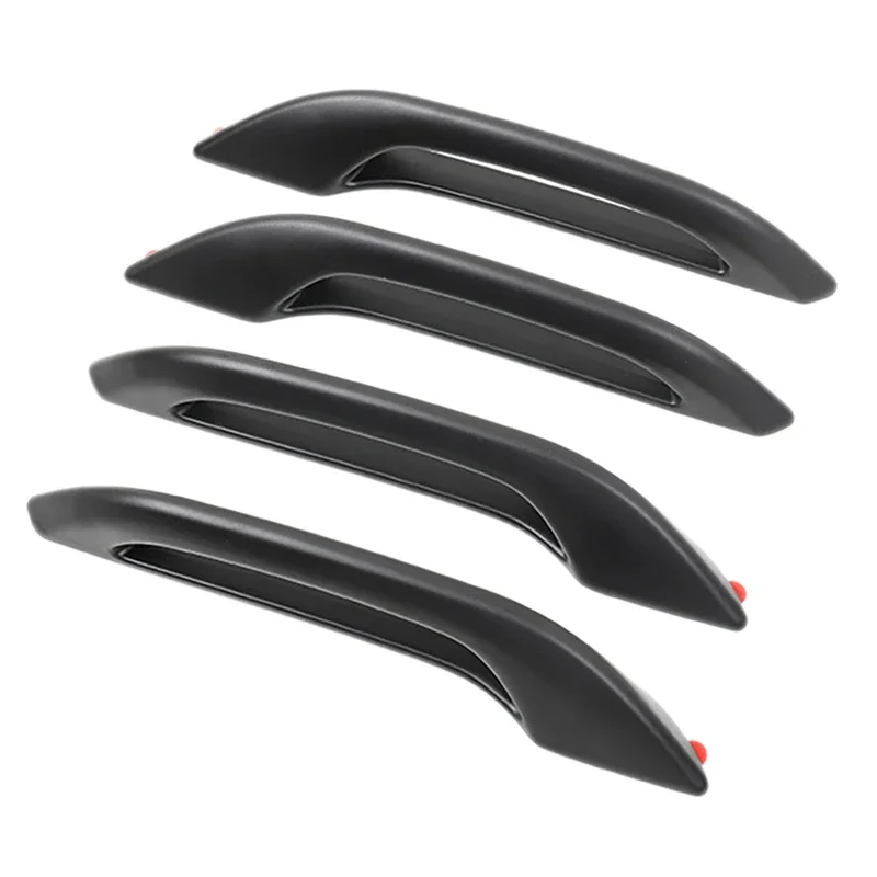 4pcs Matte black