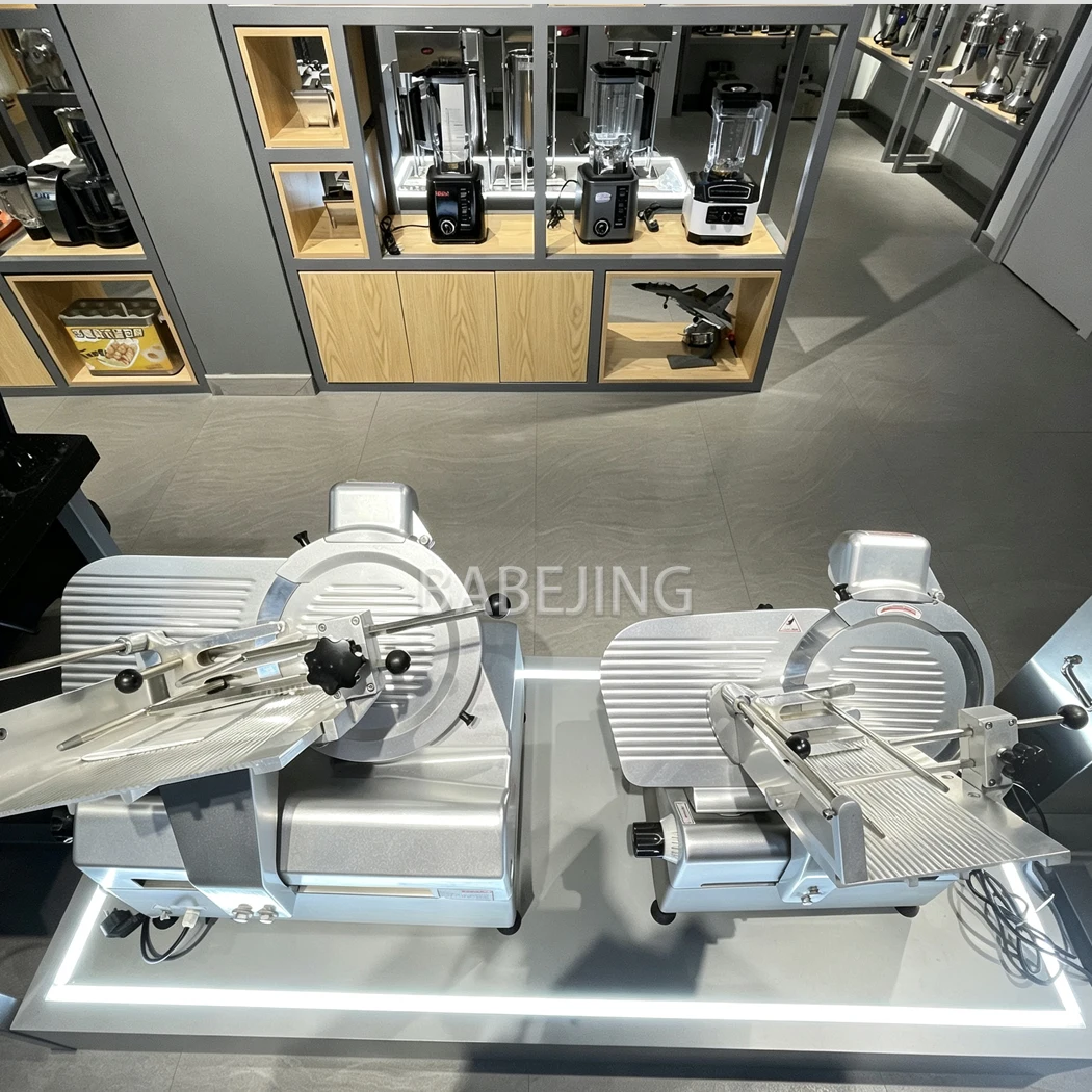 Automatic Frozen Meat Cutter Commercial Meat Slicer Mutton Beef Roll Slicer for Retail Meat Shop Business