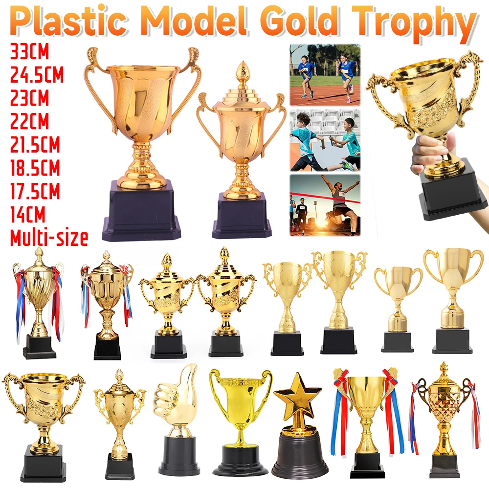 Piala Hadiah Plastik Emas, Medali Sepak Bola, Piala Penghargaan, Piala Edukasi Dini, Hadiah Pemenang Bola Basket dan Sepak Bola untuk Permainan Sekolah