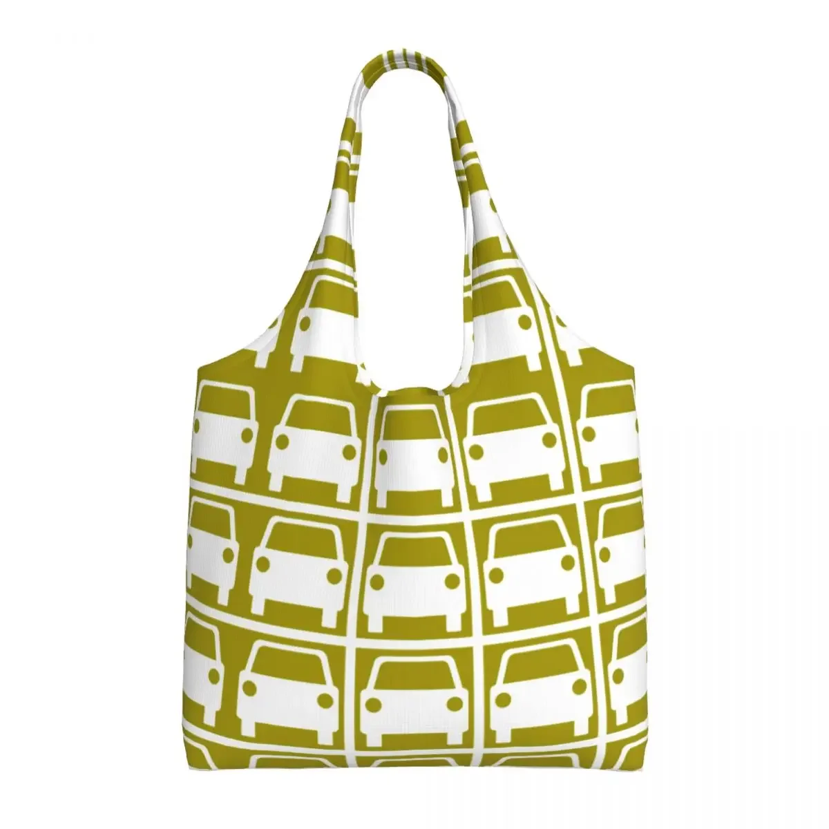 

Fashion Car Park Pattern Moss Shopping Tote Bag Recycling Groceries Canvas Shopper Shoulder Bags Photography Handbags