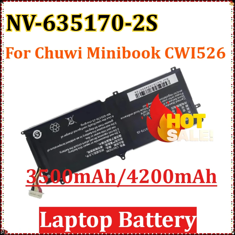 

For Chuwi Minibook CWI526 3500mAh/4200mAh New Replacement Battery NV-635170-2S Laptop Battery