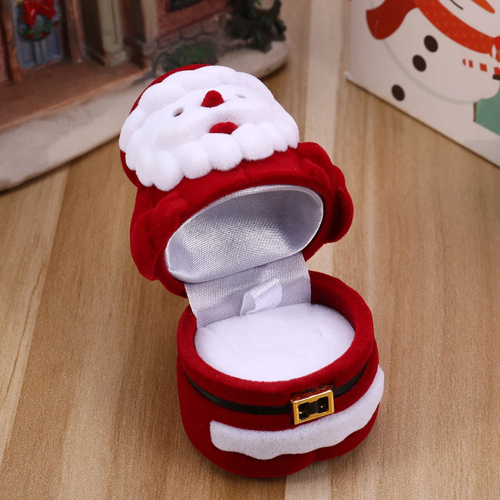 

4 Pcs High Quality Santa Claus Jewelry Box Man Vintage Boxes with Lids Gifts Case