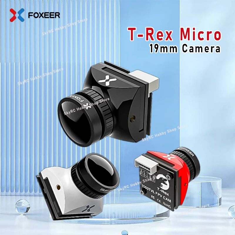 

Foxeer T-Rex Micro FPV Camera 19*19mm,1500TVL,Super WDR,4:3/16:9&PAL/NTSC switchable,low latency,FPV racing freestyle accessory