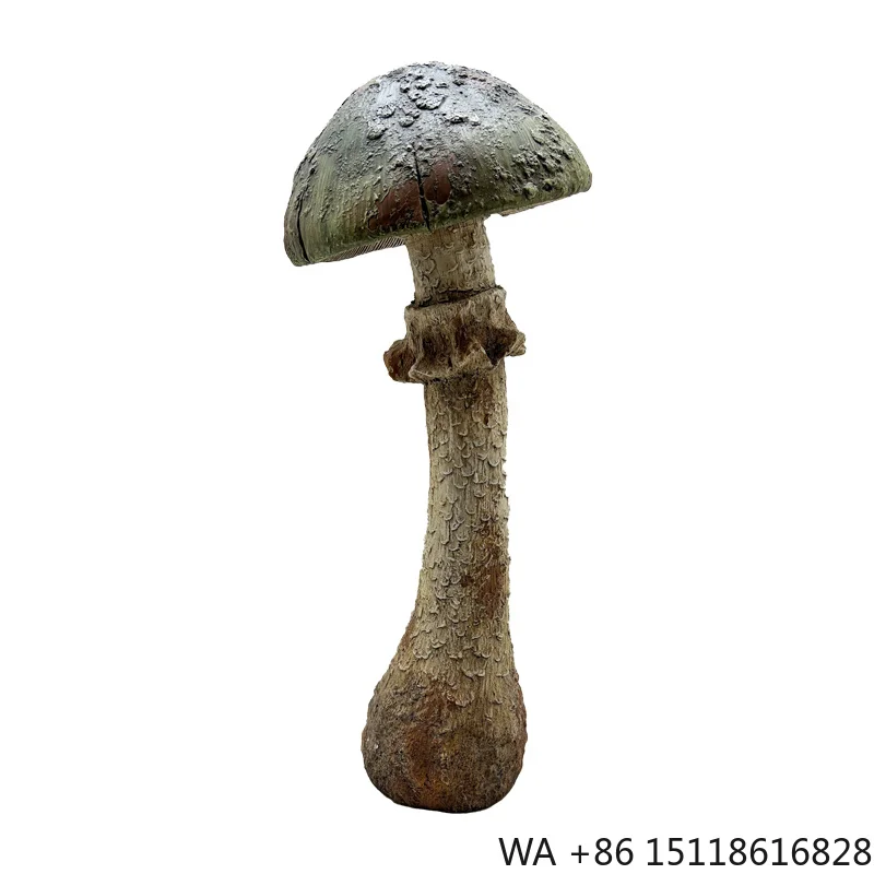 Factory Retro Mushroom-Shaped Decorative Figurine Vintage MgO Decorative Objects Magnesia Garden Ornaments Retro