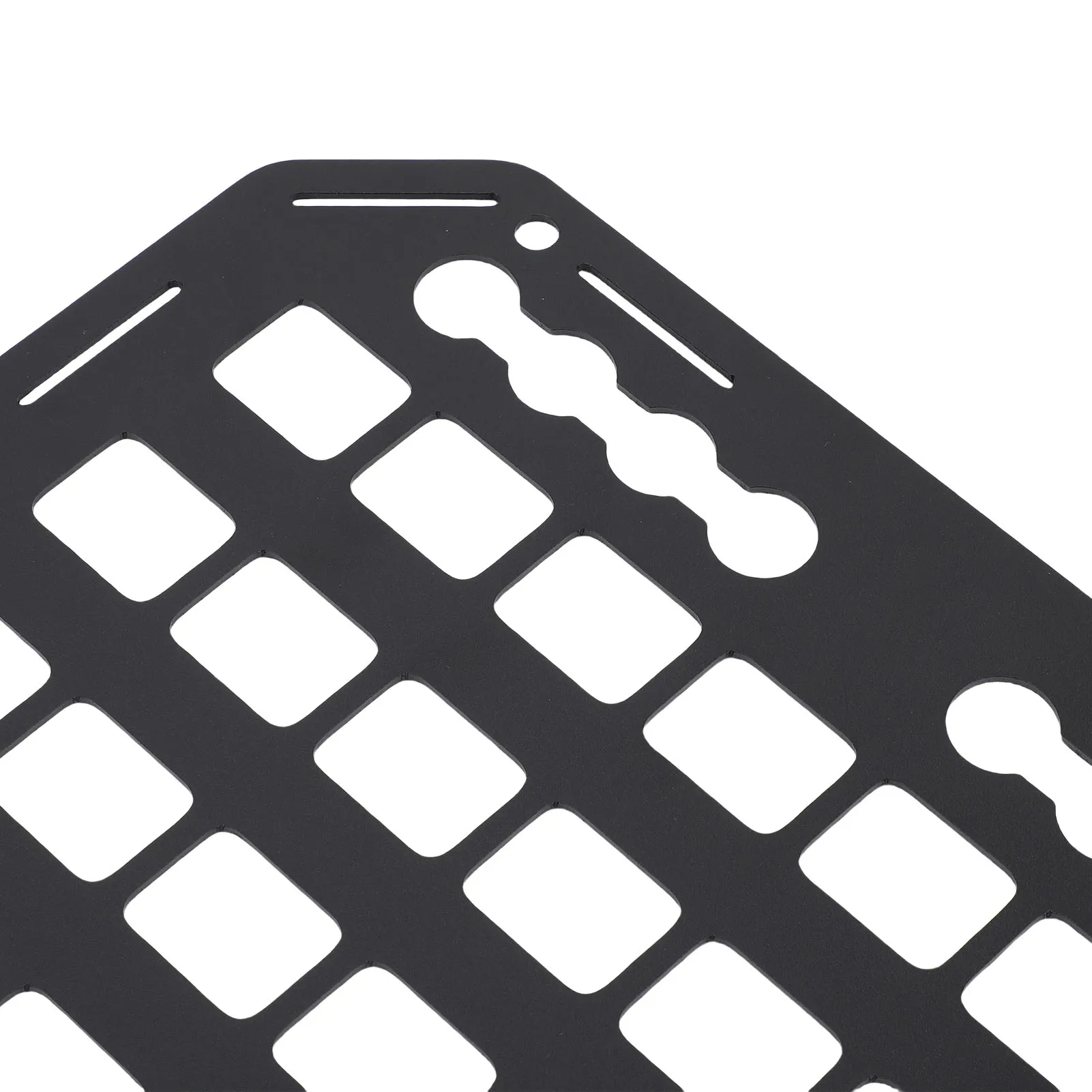 Panel Molle para cama de camión, instalación Flexible, estante de almacenamiento para cama de camión de aleación de aluminio, resistente y ligero para SUV RV para pistas en L