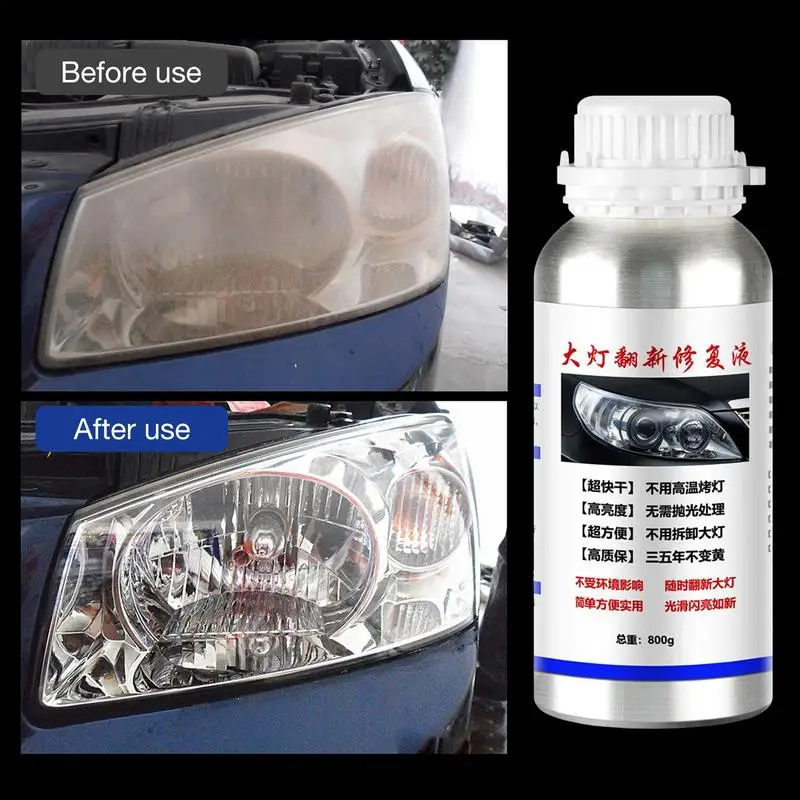 

Car Headlight Repair Fluid Scratch Repair Auto Polish Cleaner Polishing Restoring Dull Yellow Lens Refurbishment for All Car