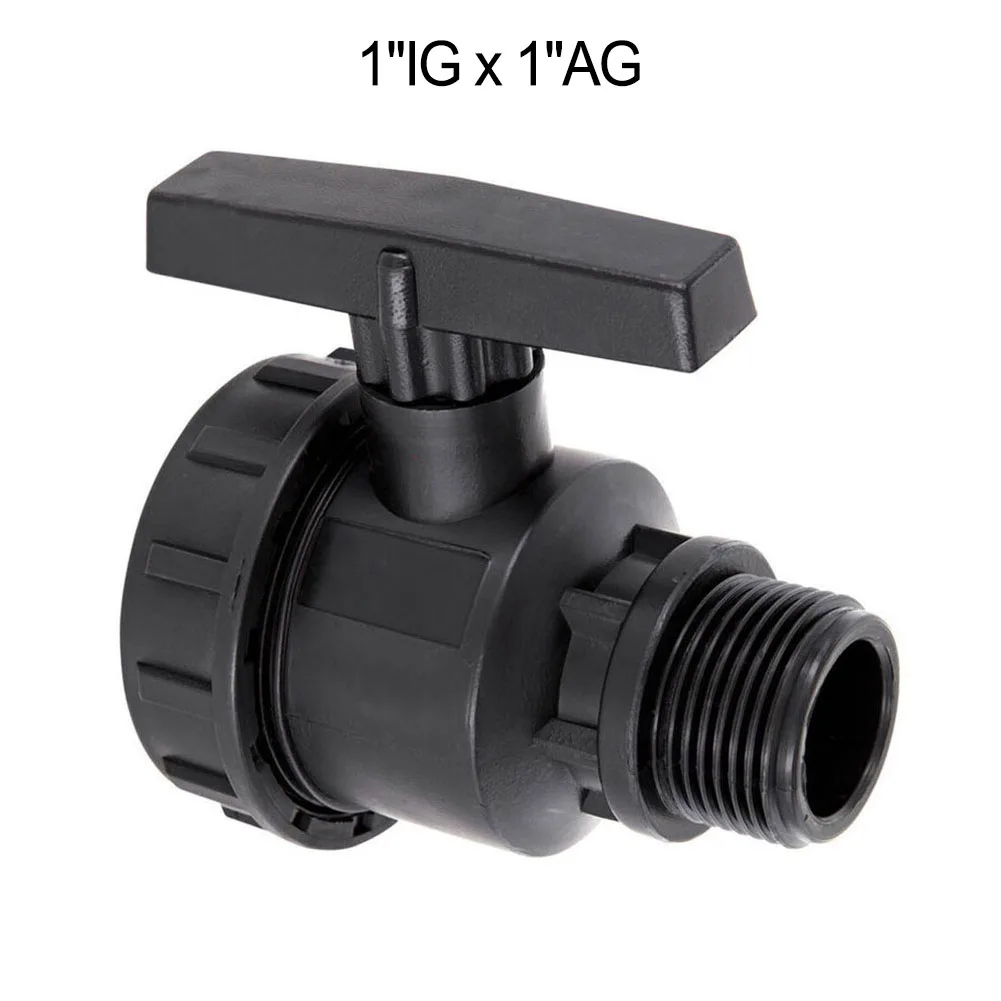 Efficient Installation with Threaded Design PP Threaded Fitting Ball Valve for Female Thread x Male Thread Compression PE