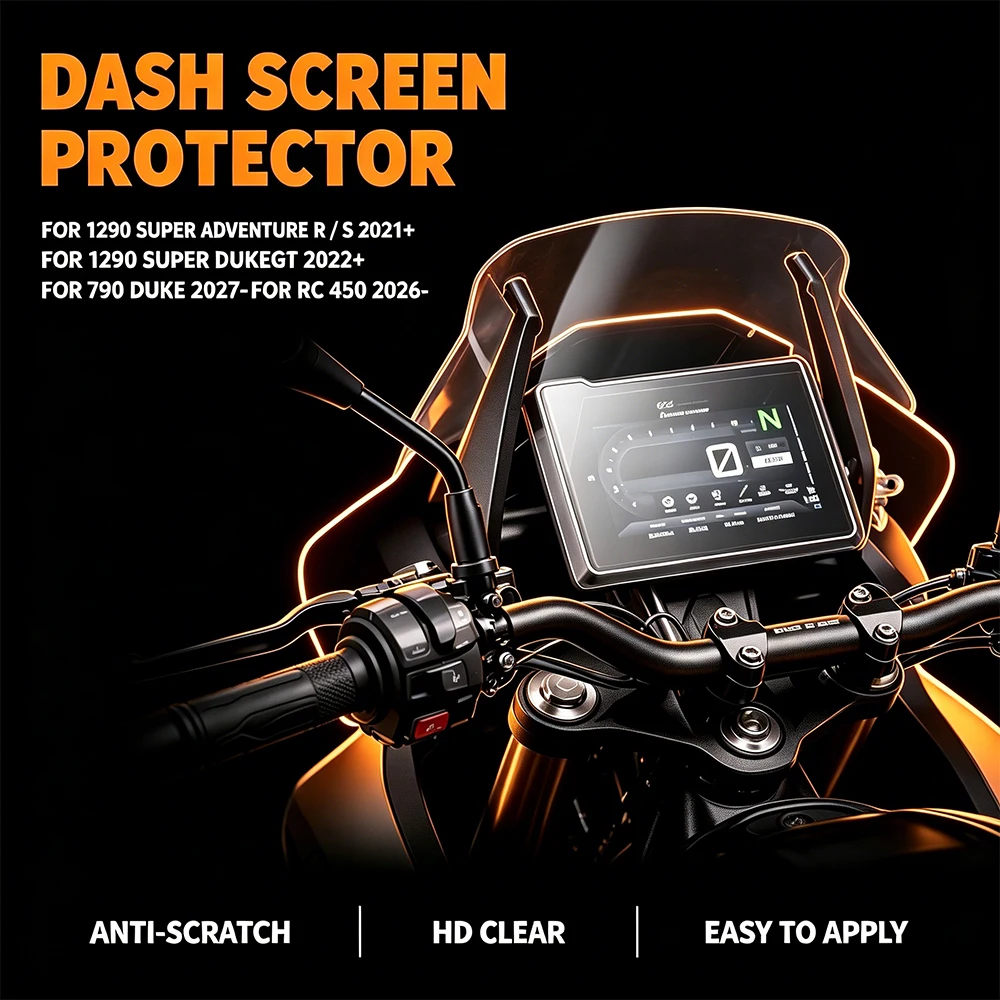 For 1290 Super Duke GT 2022+ Motorcycle TFT Display Protection Film scratch-resistant Screen Dashboard Film For 790 Duke 2027+