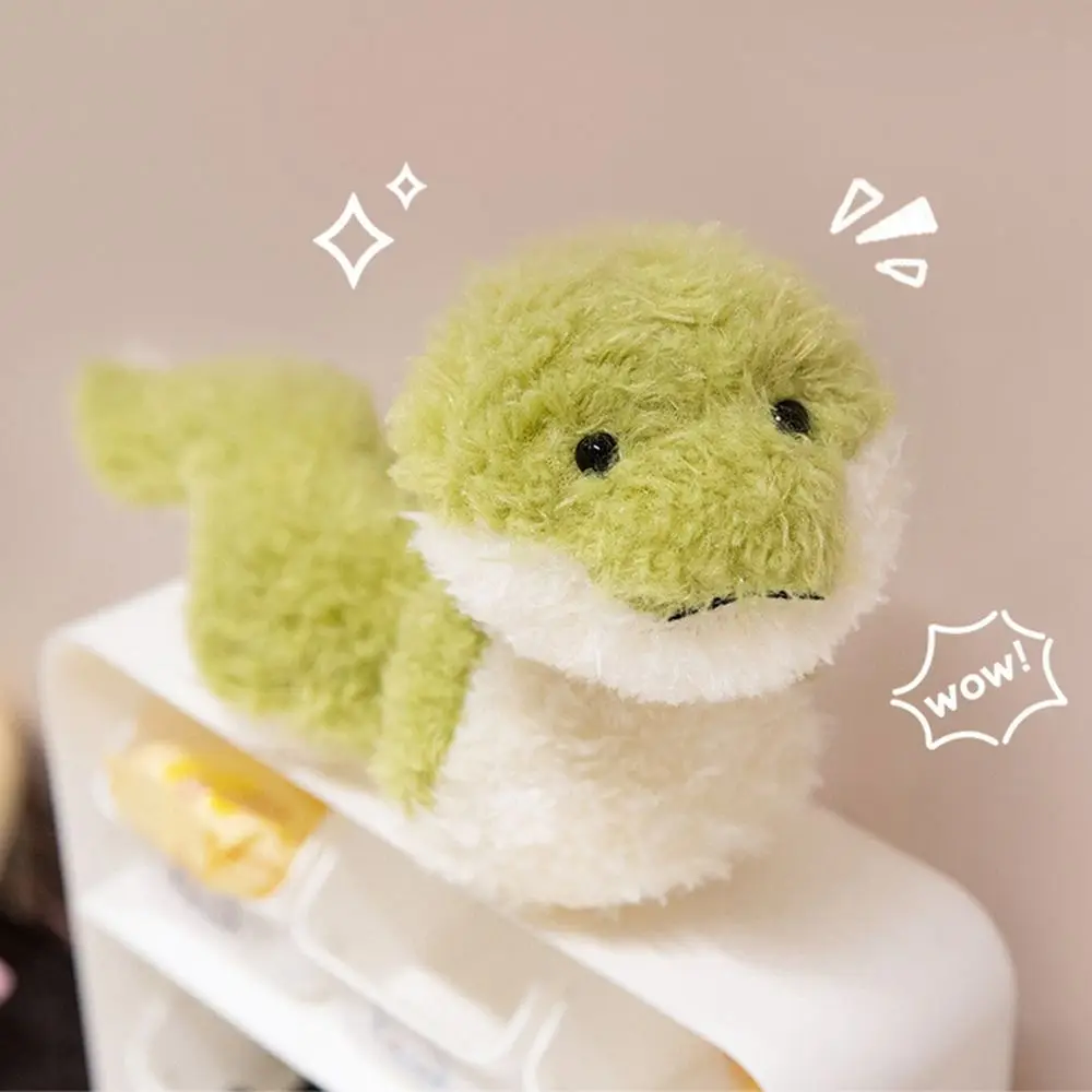 Cartoon Green Snake Plush Toy Kawaii Snake Zodiac Year Animal Plush Pillow Creativity 25/43cm Cute Snake Plush Doll